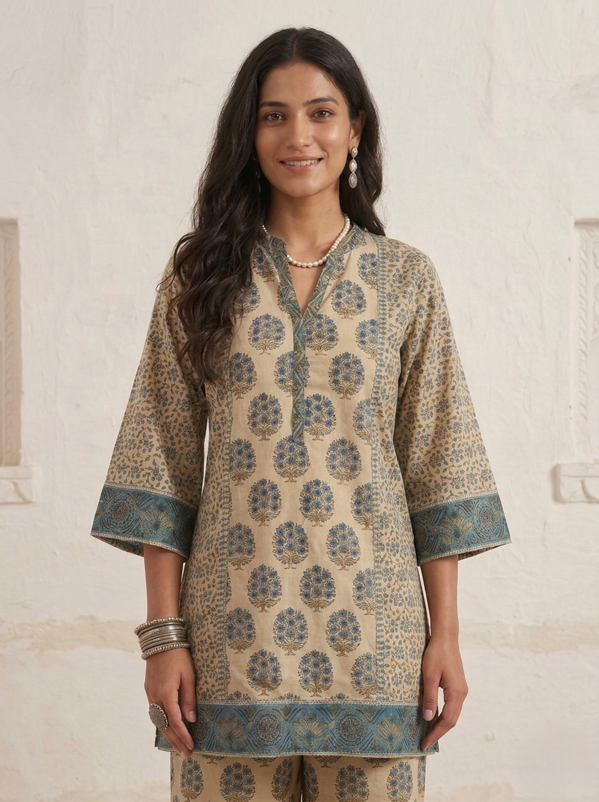 Swades Cosmic Printed Cotton Co-ord Set