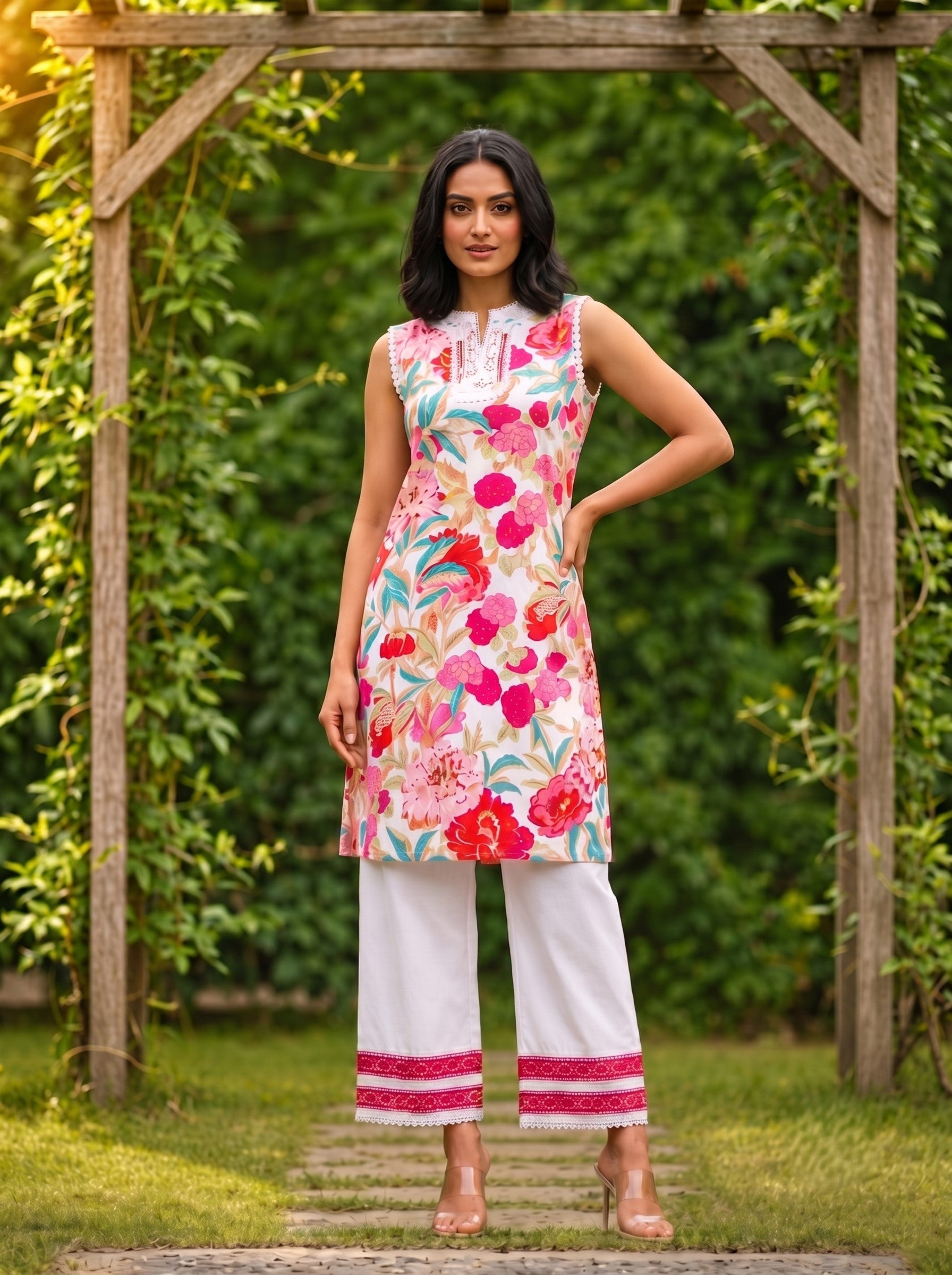 Tashvika Vibrant Cotton Co-ord Set