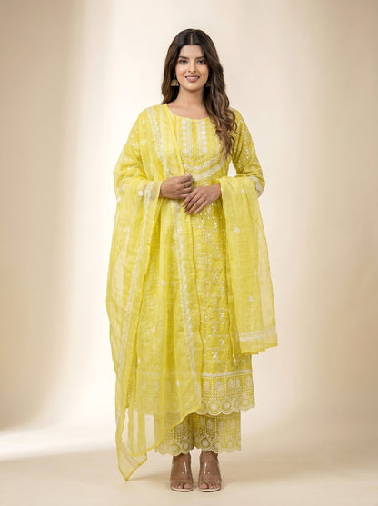 sanmati vivid full work suit set