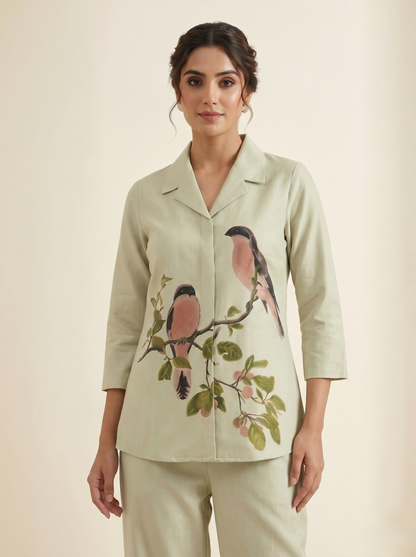 Prisha basil cotton co-ord set