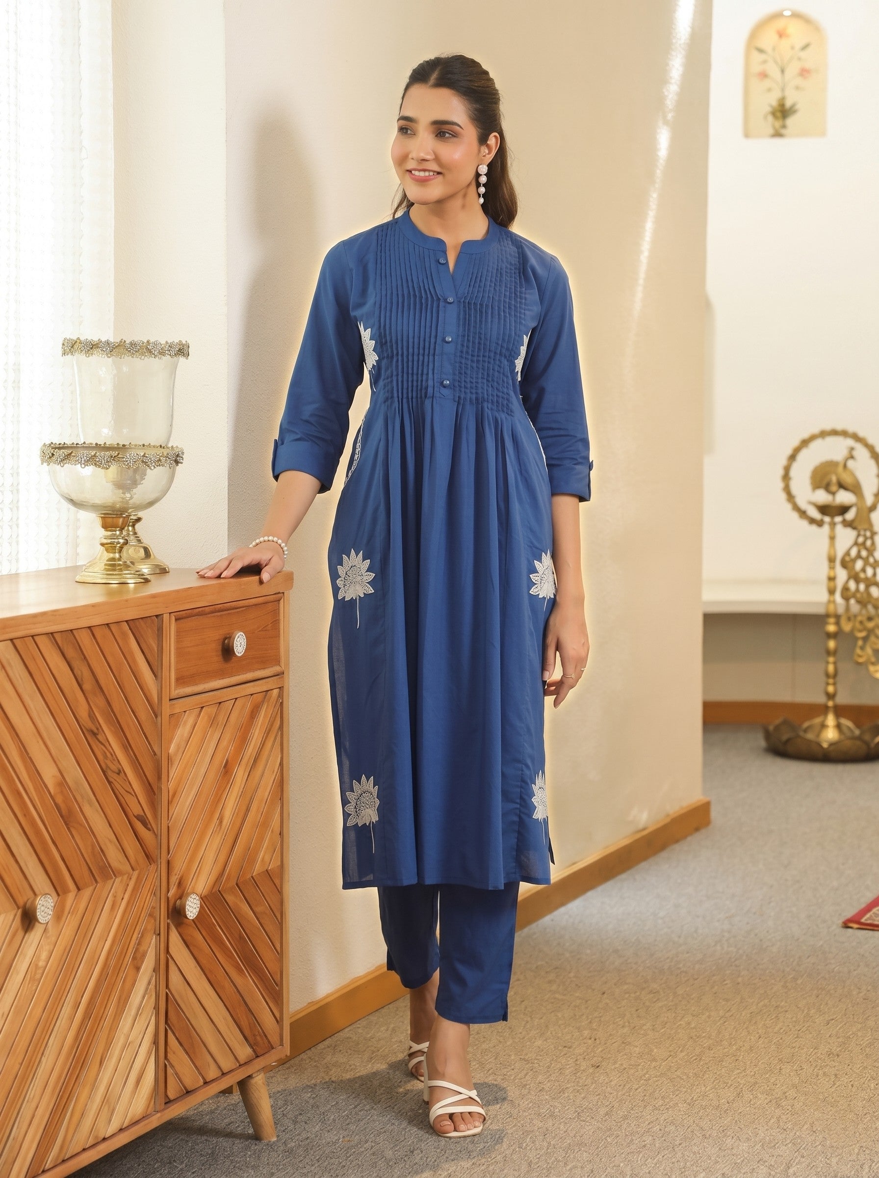 Nabha Indi Embroidered Kurta Pant Set