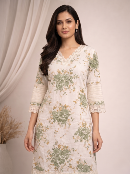 Surbhi moss cotton co-ord set