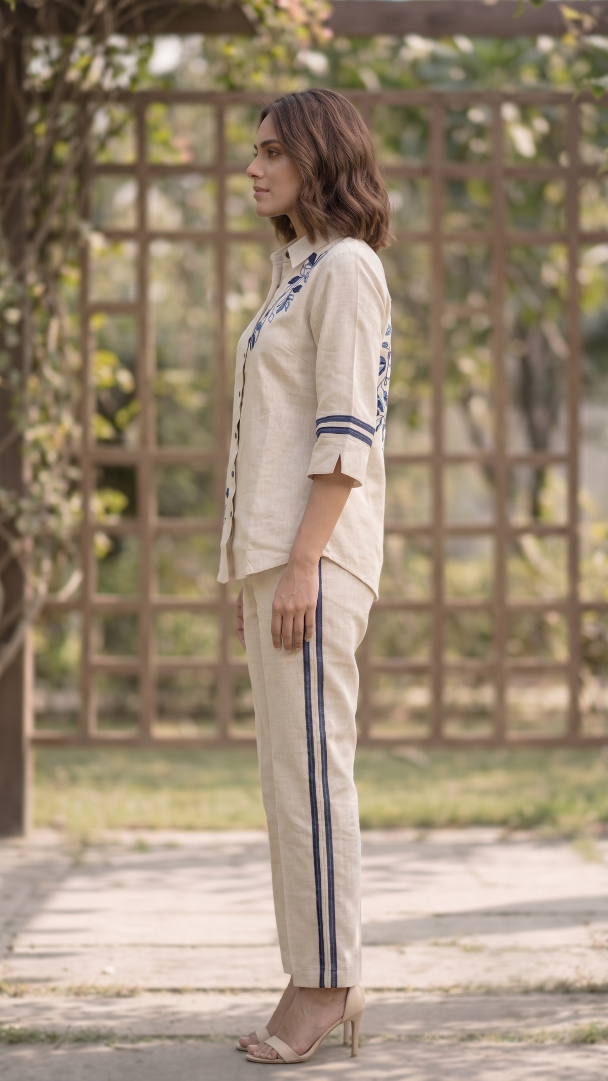 Ridhika parch embroidery cotton co-ord set
