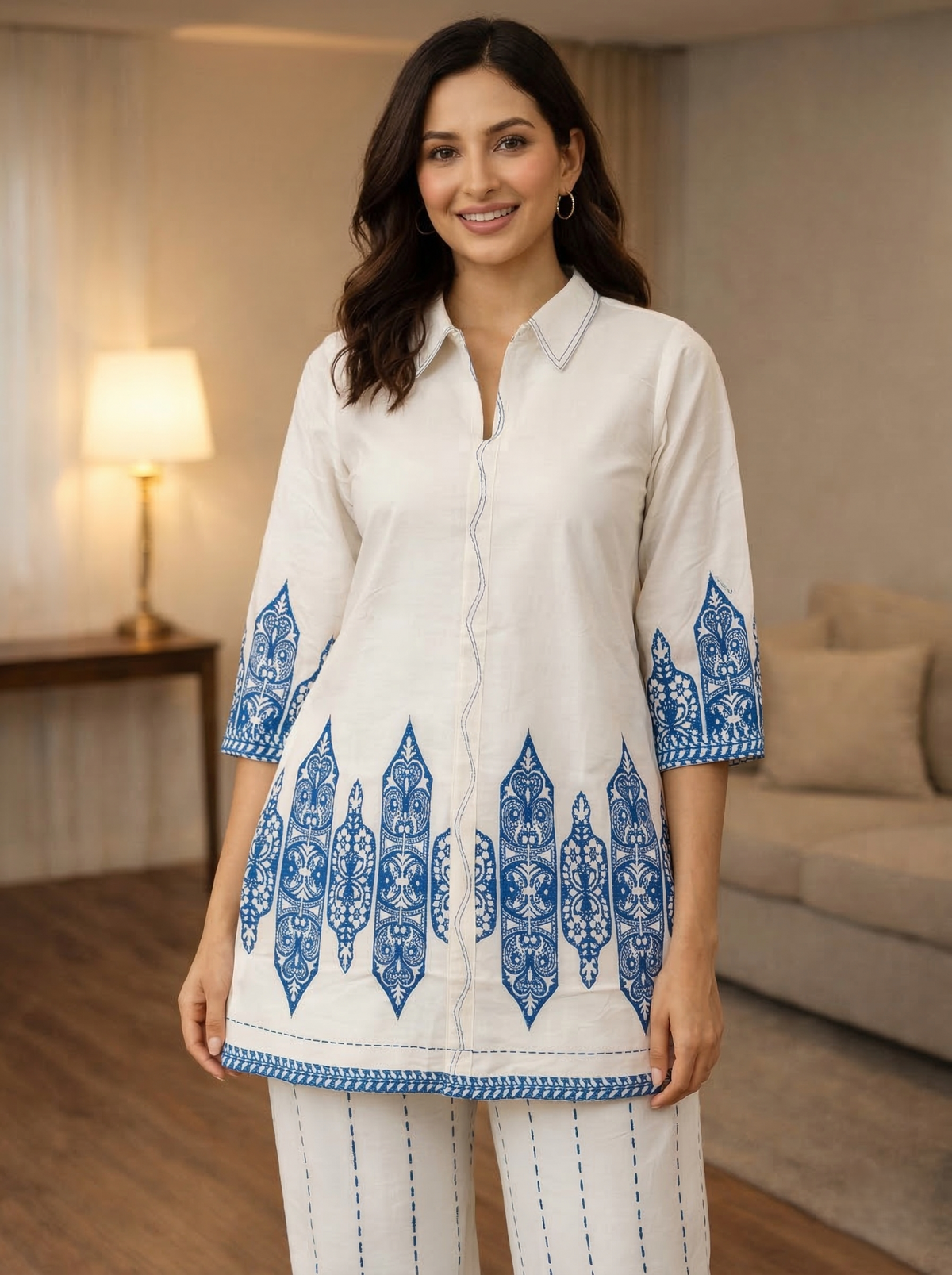 Akshara merino printed co-ord set
