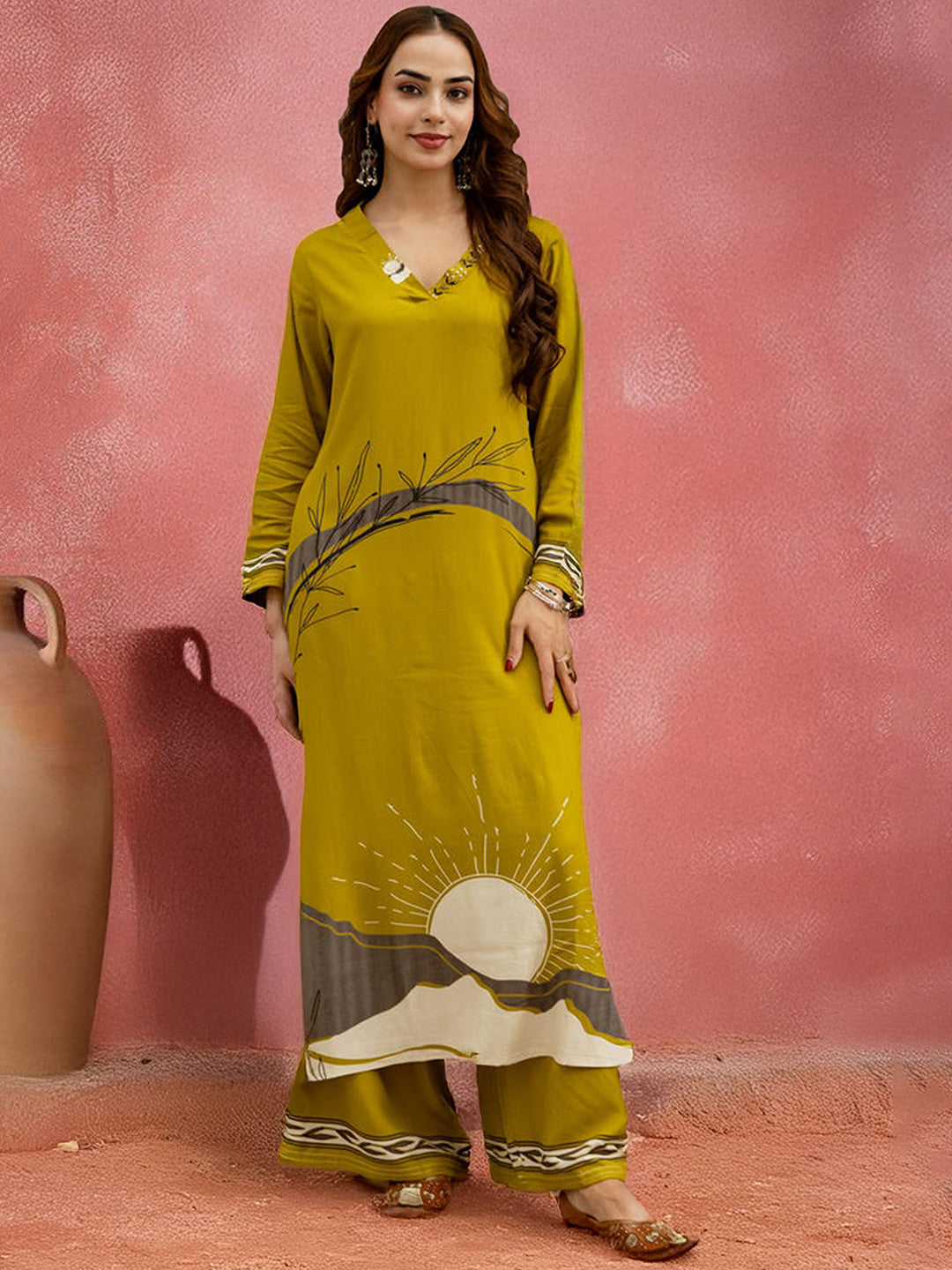 Dhiyona SN Women Printed Kurta Set