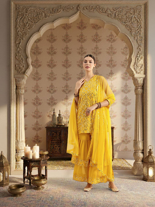 Dhiyona HOP Embroidered Sequinned Jashn Kurta Set