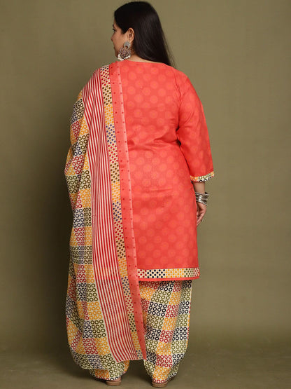 Dhiyona KL Women Printed Regular Kurta with Patiala & With Dupatta