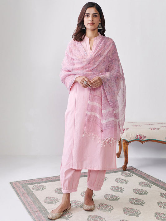 Dhiyona KL Women Regular Kurta with Harem Pants & With Dupatta