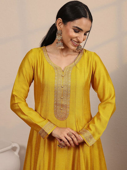 Dhiyona LL Women Ethnic Motifs Embroidered Regular Kurta & Palazzos With Dupatta