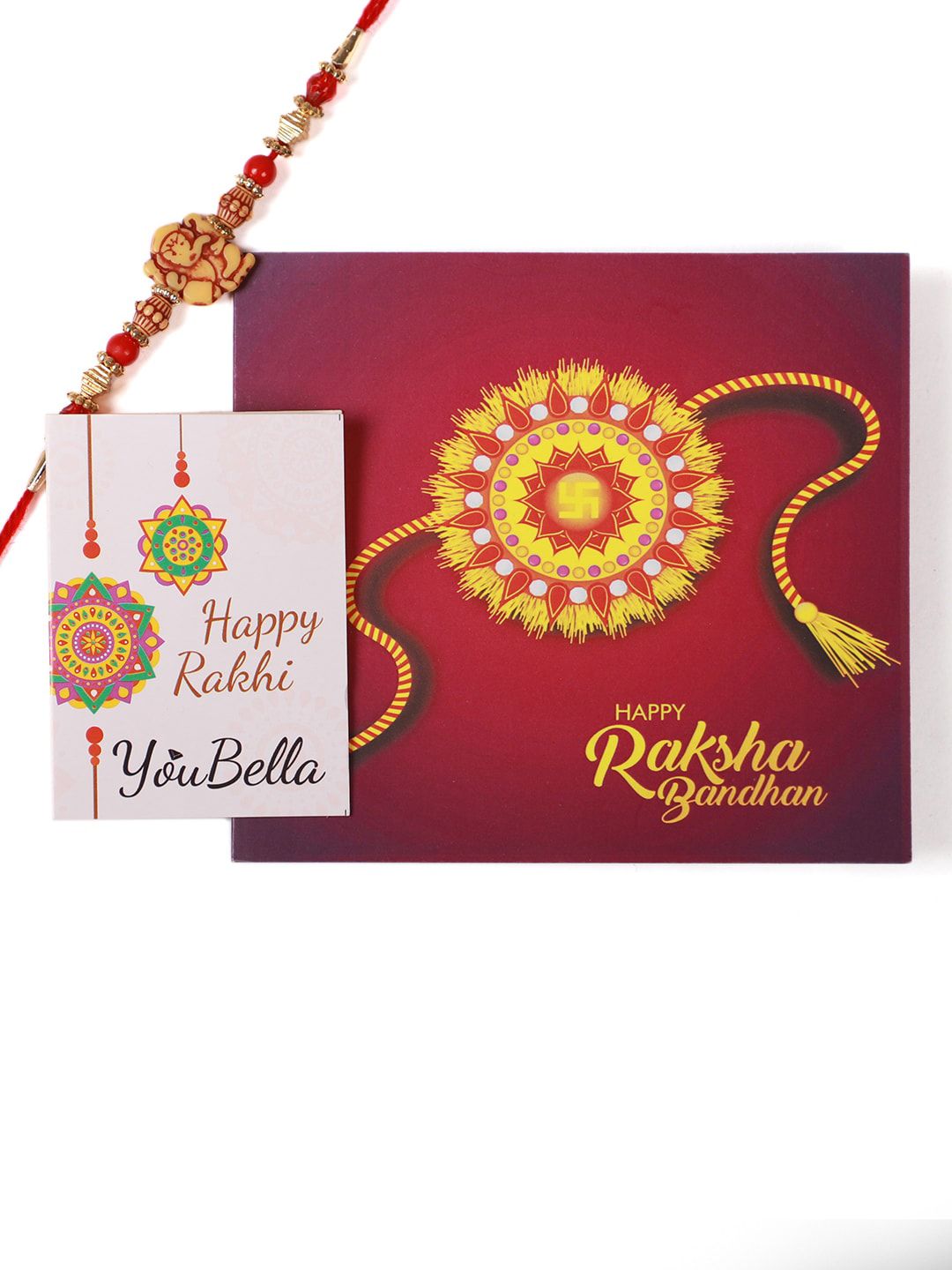 Dhiyona Unisex Beaded Thread Rakhi