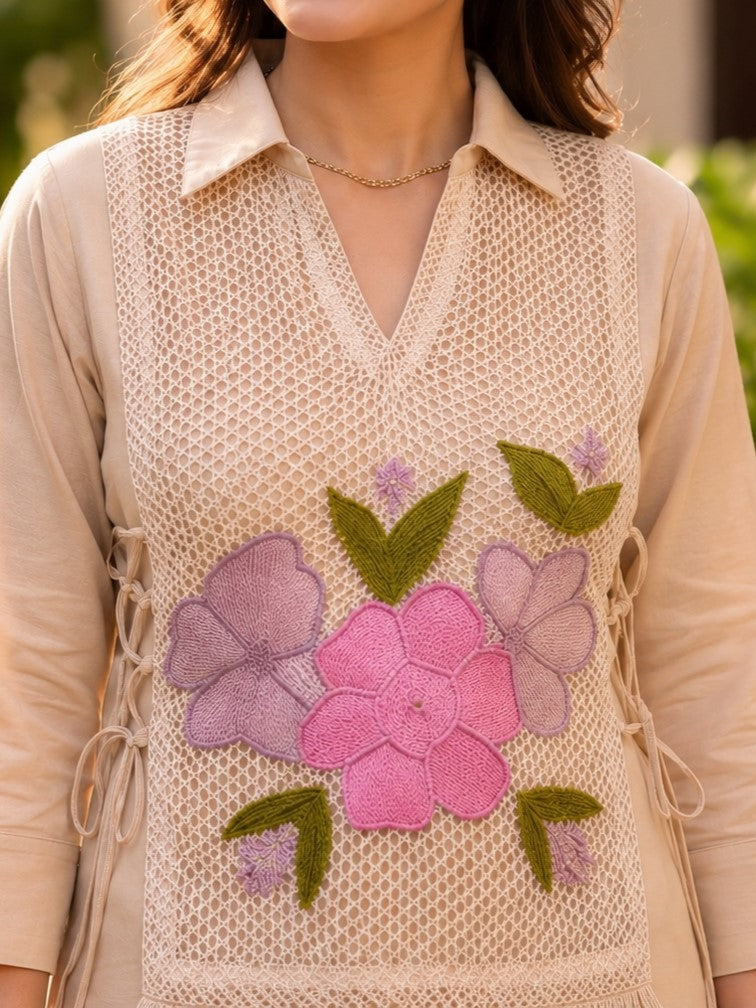 Hiral Malibu Emboridery Co-Ord Set