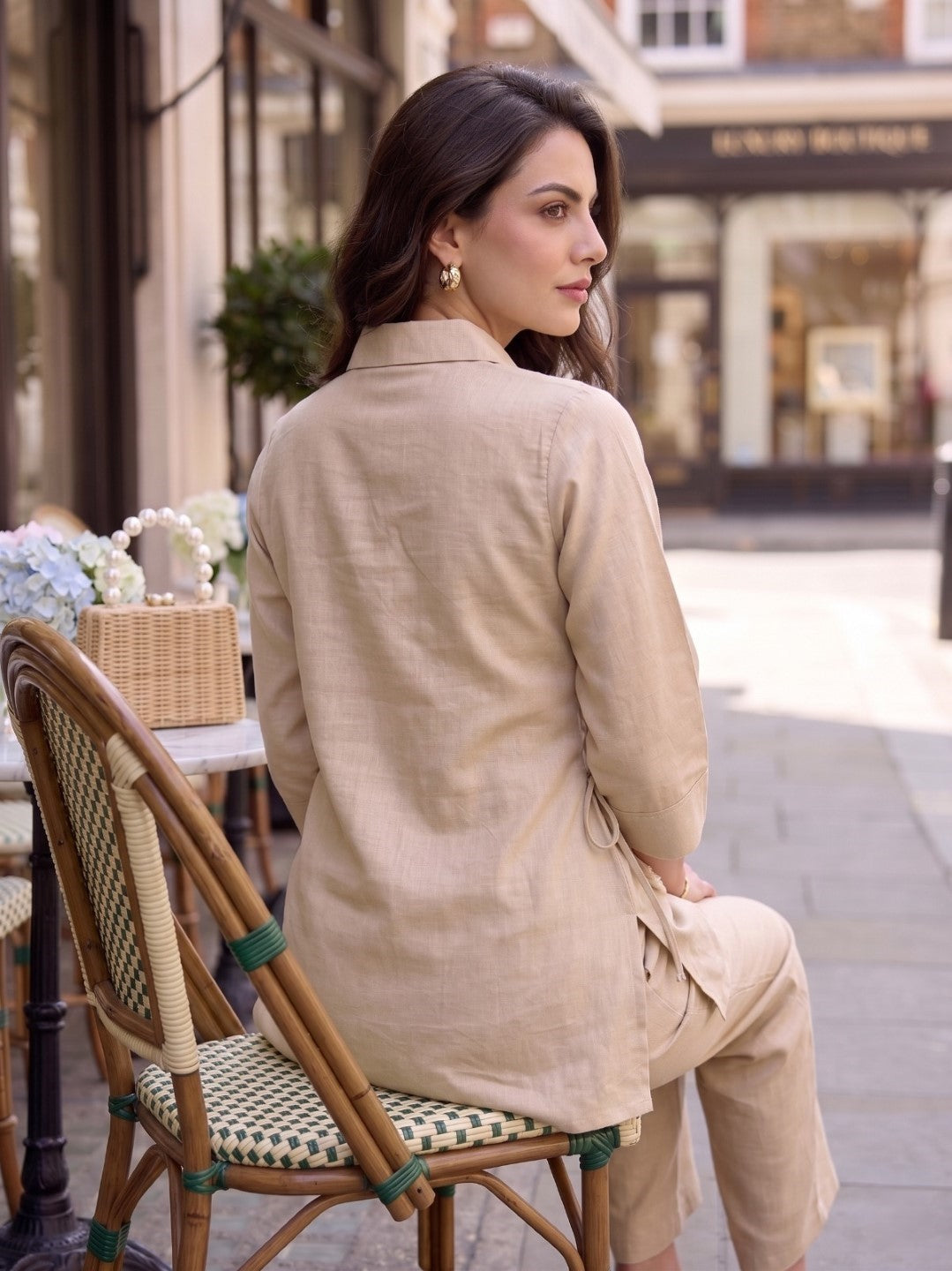 Hiral Tan Embroidery Co-ord Set