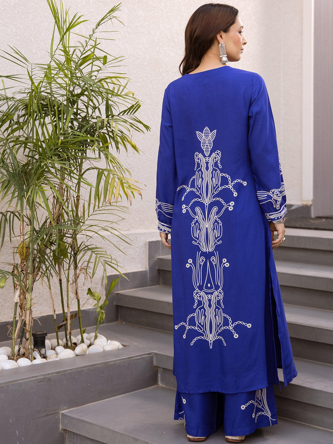 Women Ethnic Motifs Printed Kurta with Palazzo