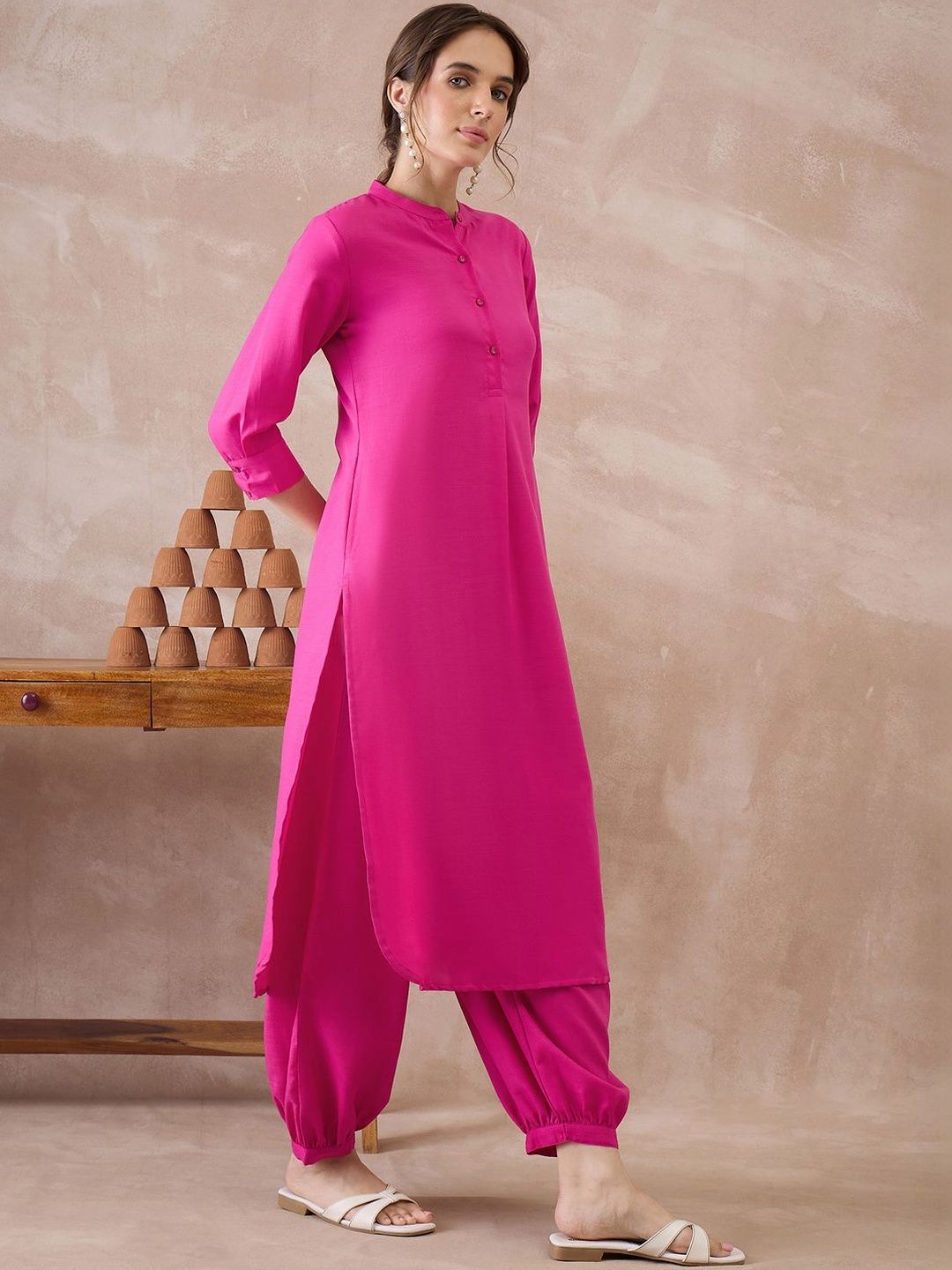 Dhiyona IE Women Regular Pure Cotton Kurta with Patiala