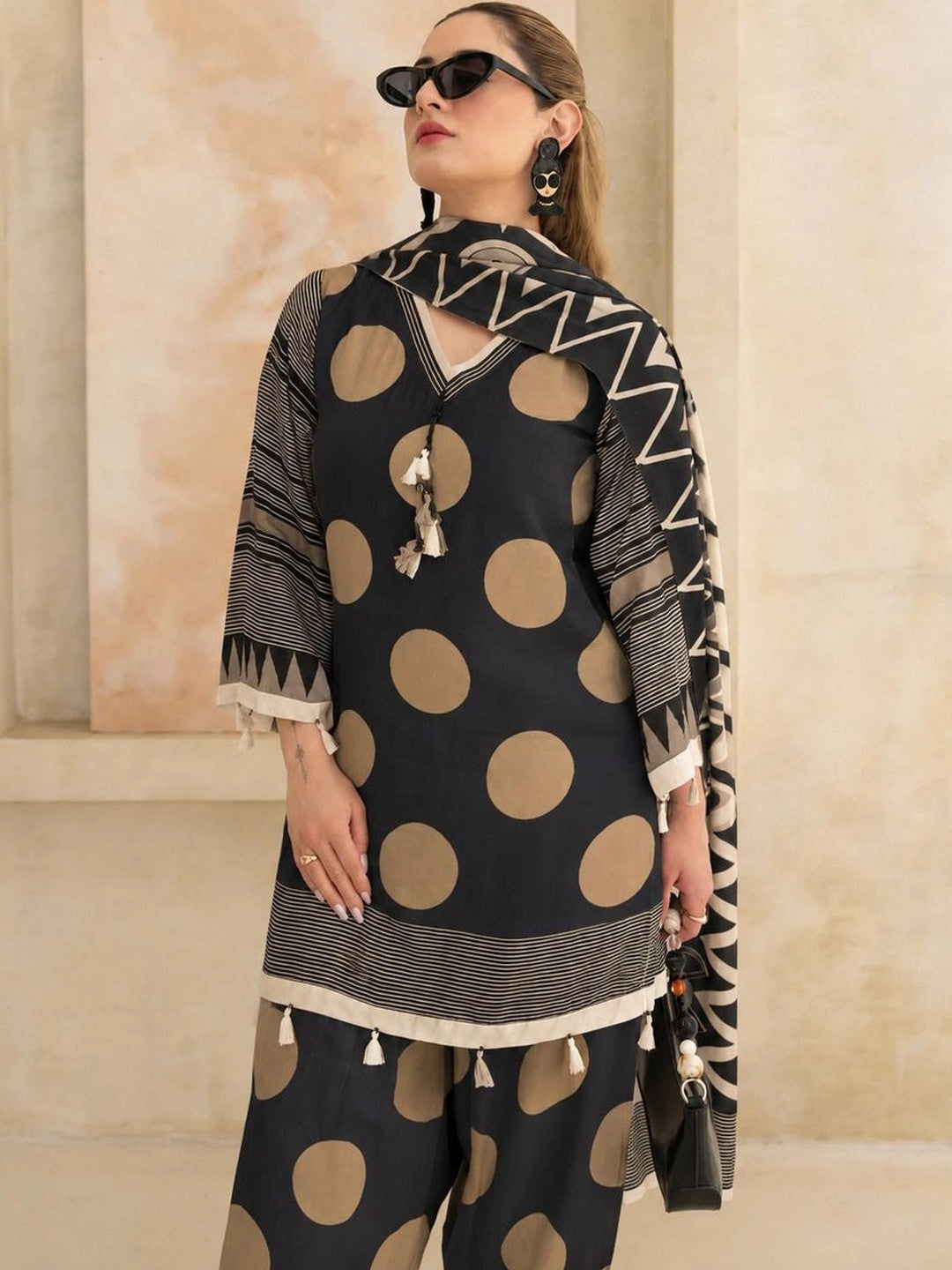 Women Printed Regular Kurta with Patiala & With Dupatta