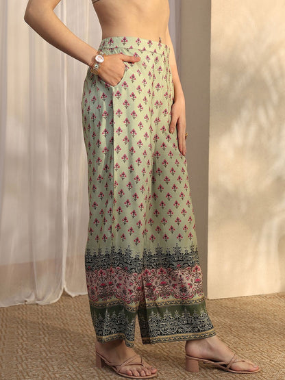 Women Ethnic Motifs Printed Regular Kurta with Palazzos & With Dupatta