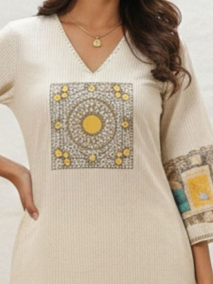 Virosh Pearl cotton kurta pant set