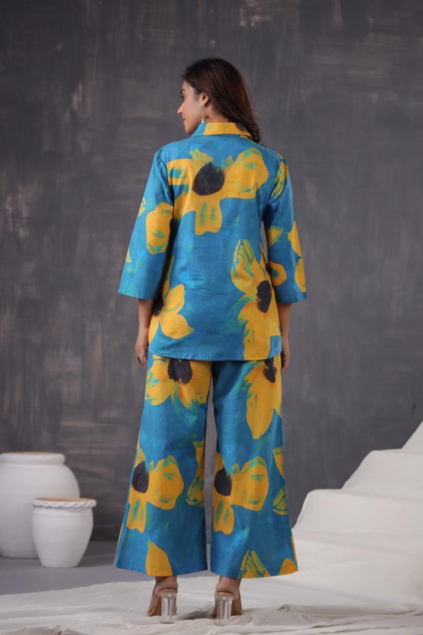 Jayti Sunflower Cotton Co-ord Set