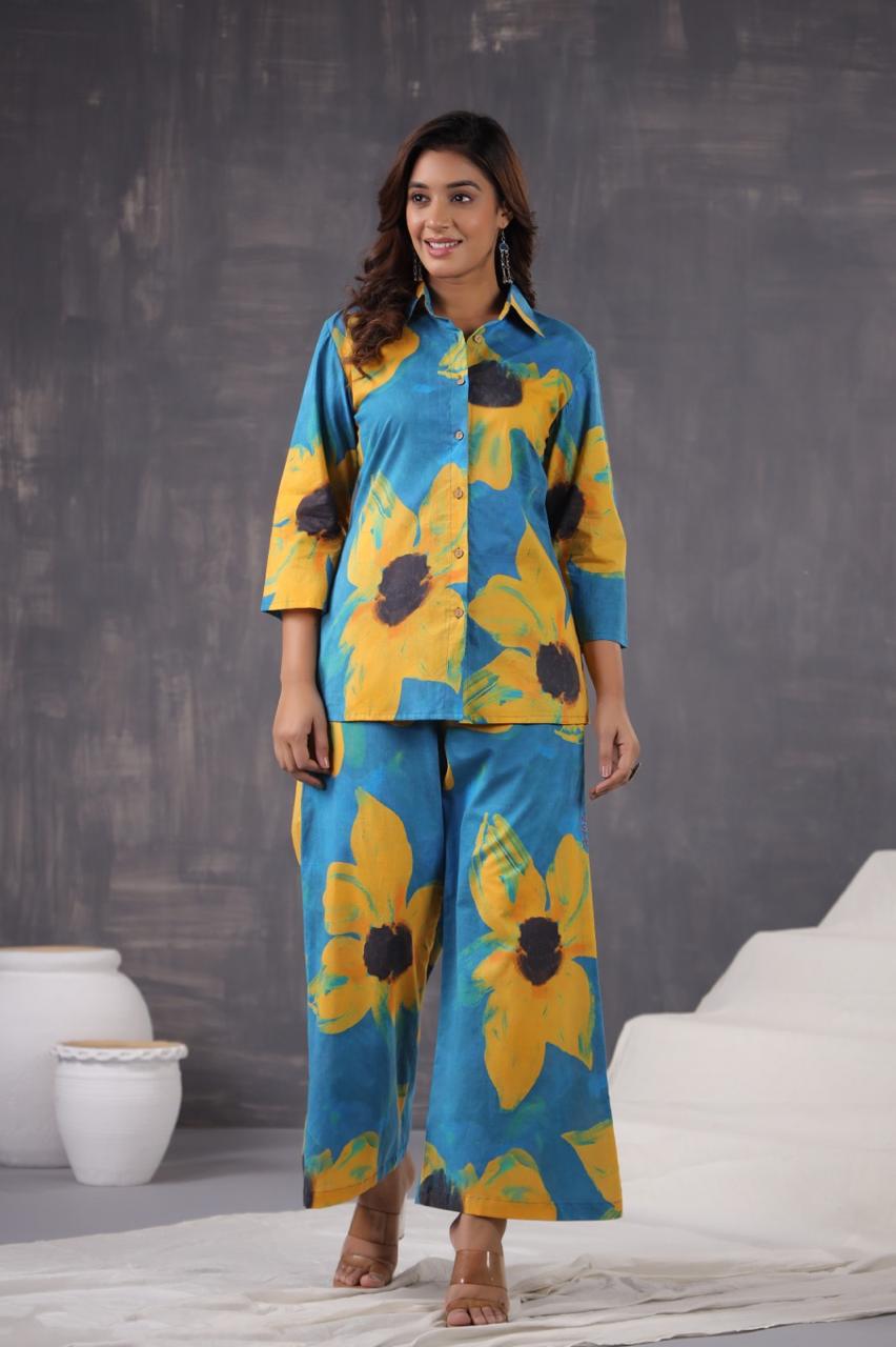 Jayti Sunflower Cotton Co-ord Set