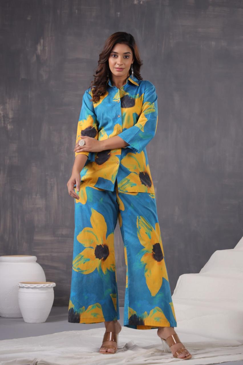 Jayti Sunflower Cotton Co-ord Set
