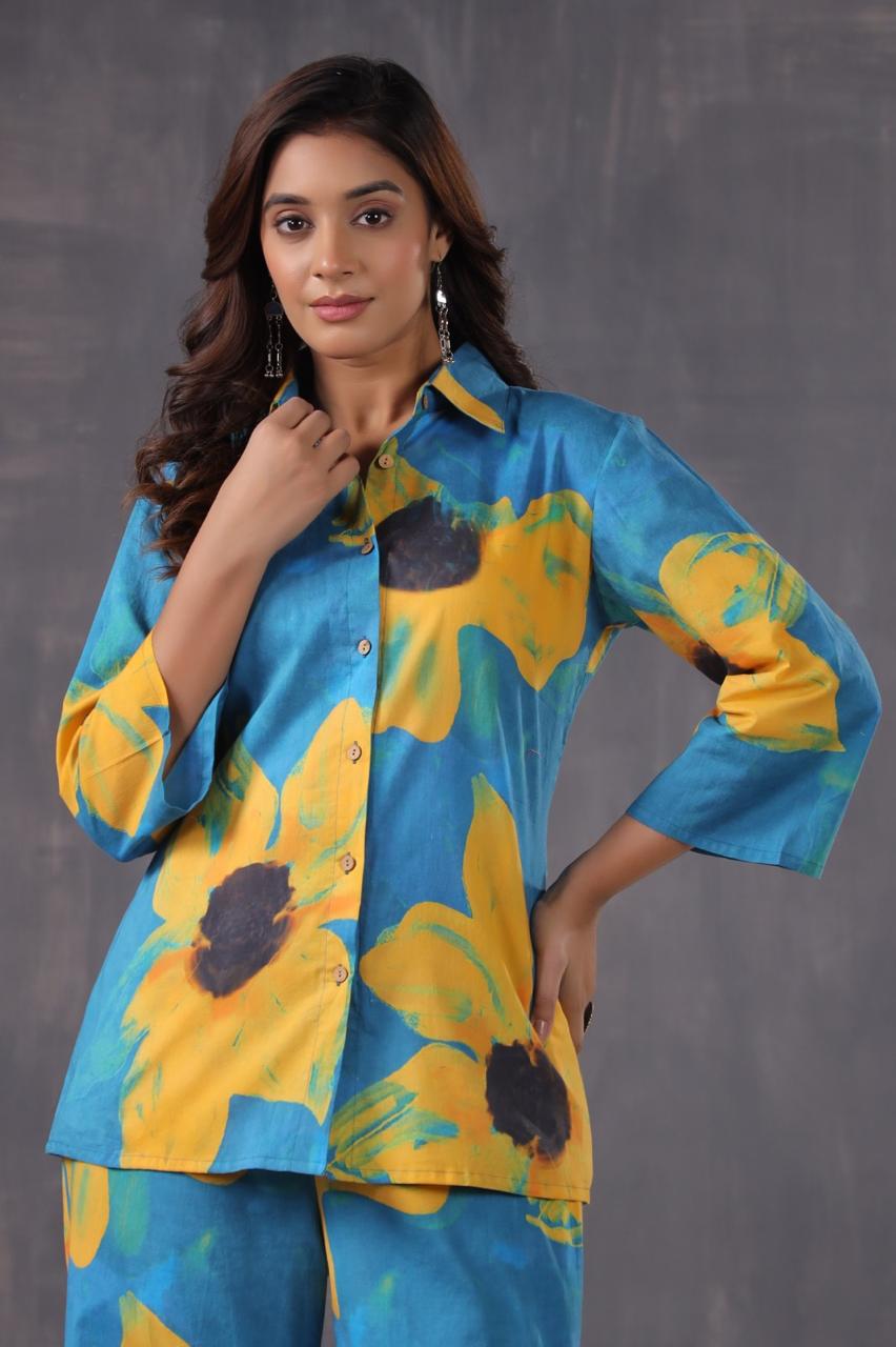 Jayti Sunflower Cotton Co-ord Set
