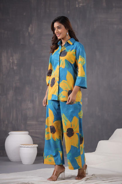 Jayti Sunflower Cotton Co-ord Set