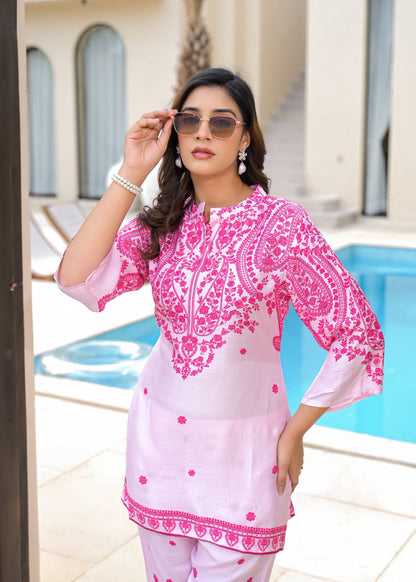 RAAGVI ROSE COTTON Co-oRd SET