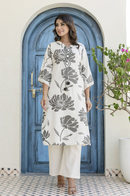 Samiha Frost Cotton Co-ord Set