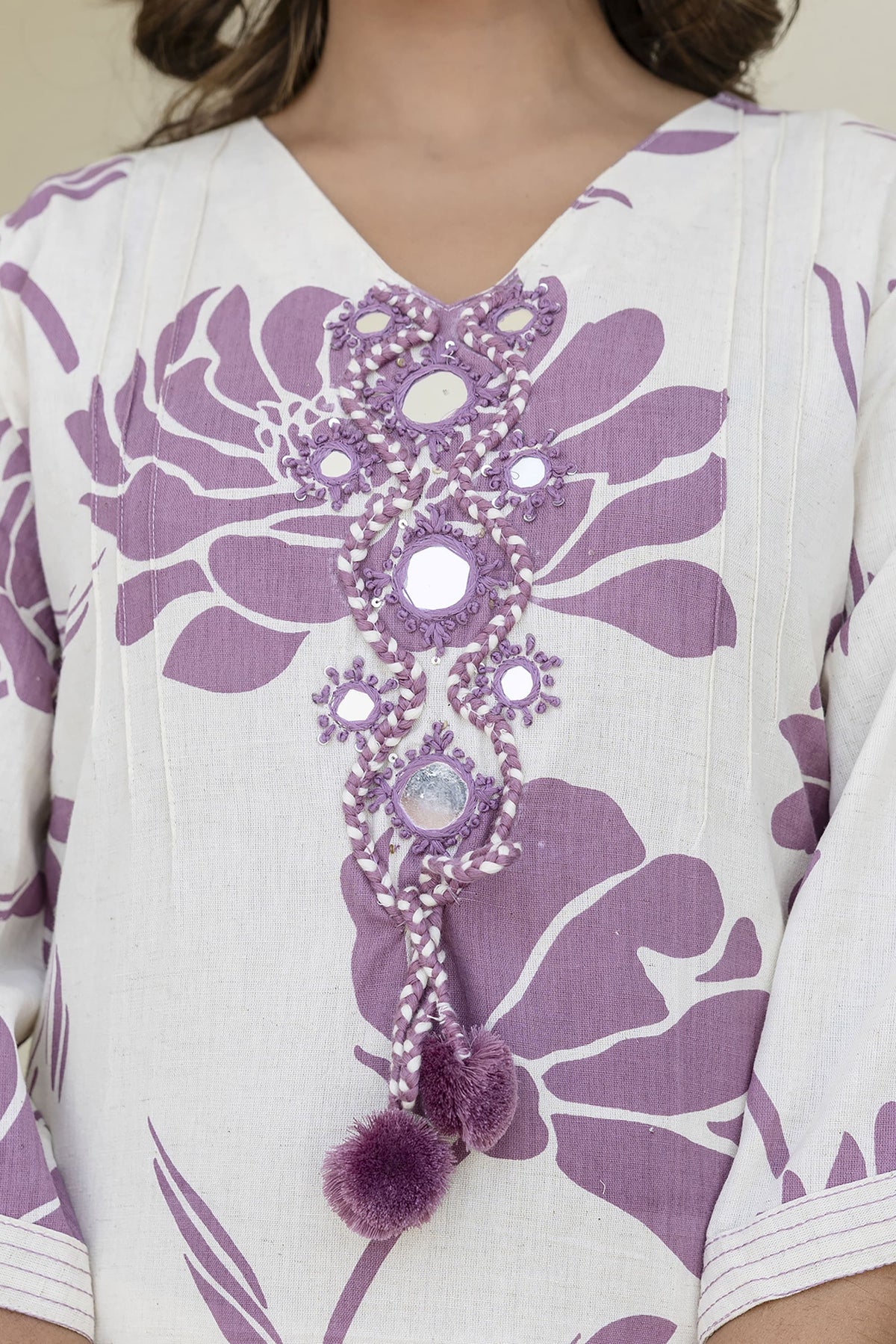 Samiha Orchid Cotton Co-ord Set