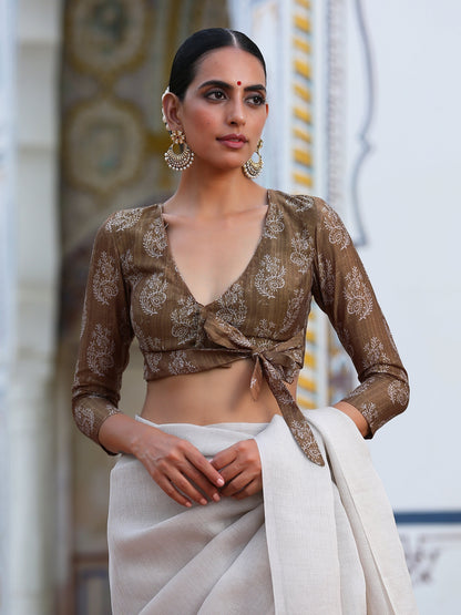 Dhiyona ST Knotty Mustard Blouse
