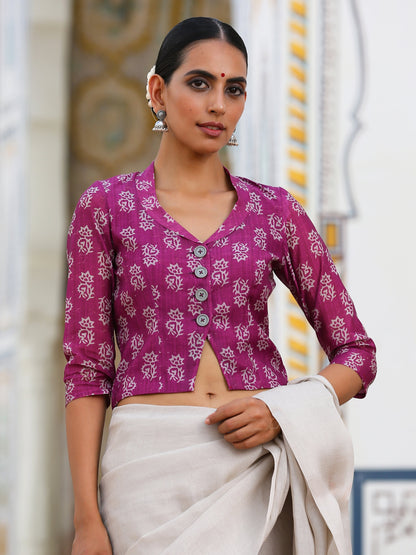 Dhiyona ST Mulberry Flower Blouse