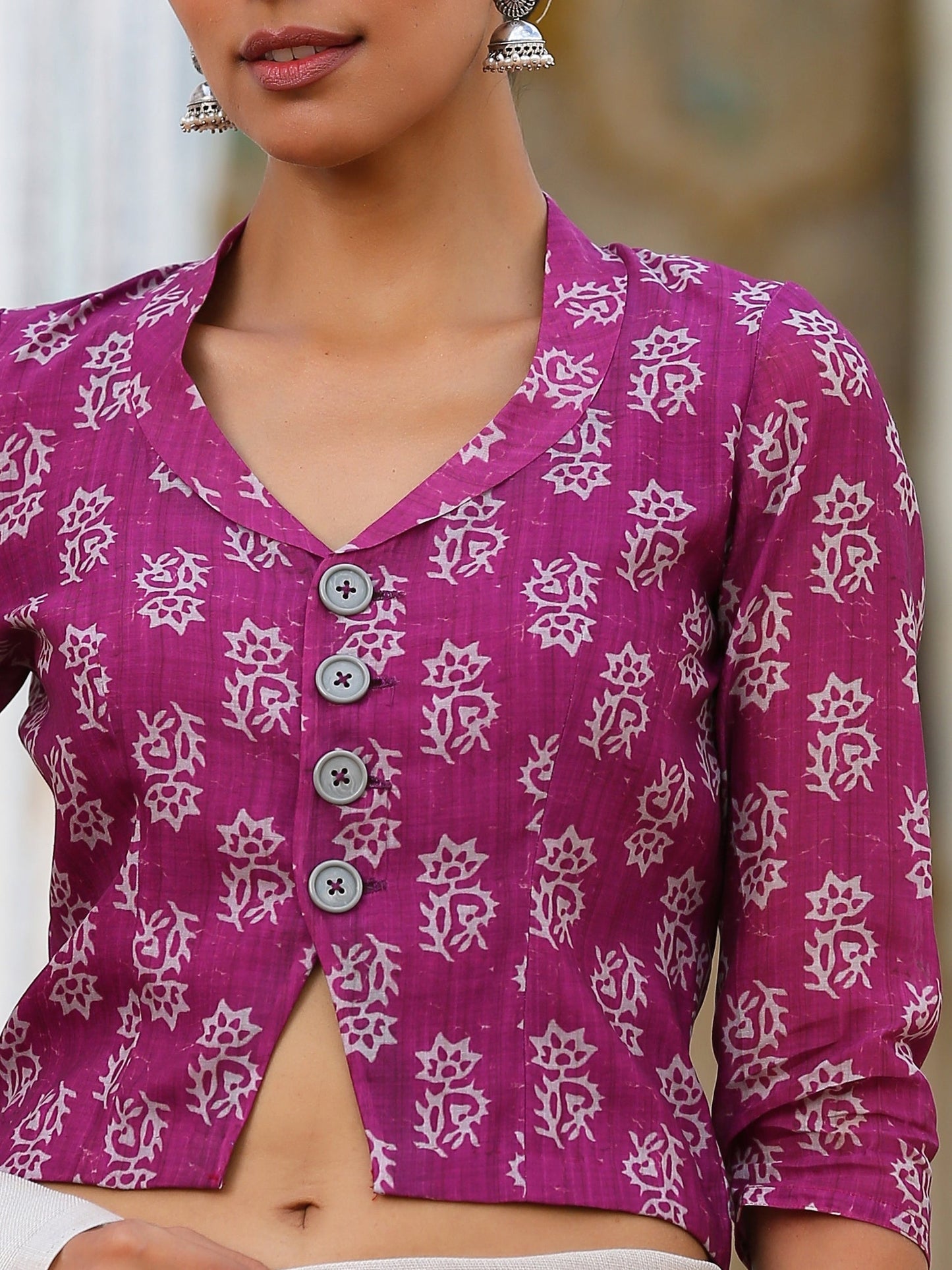 Dhiyona ST Mulberry Flower Blouse
