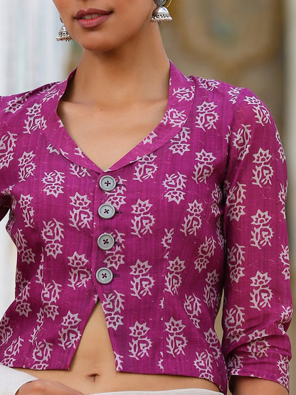 Dhiyona ST Mulberry Flower Blouse