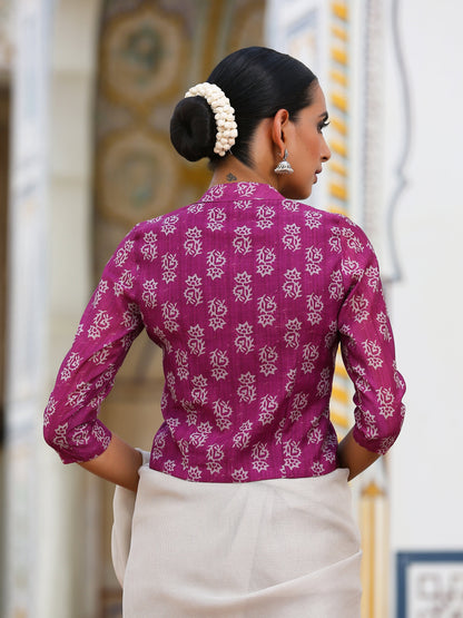 Dhiyona ST Mulberry Flower Blouse