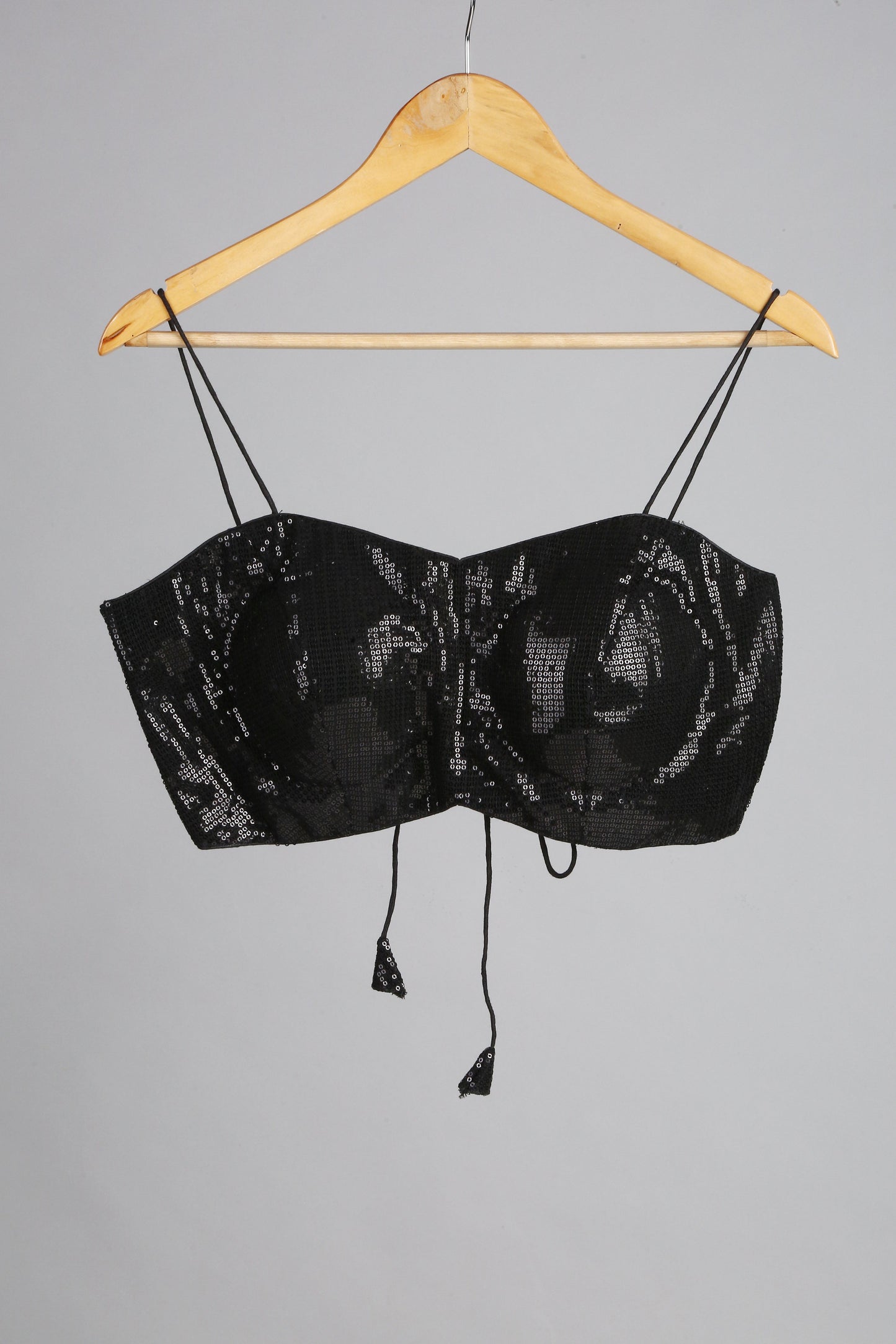 Dhiyona ST Blouse - Black Sequin Bustier