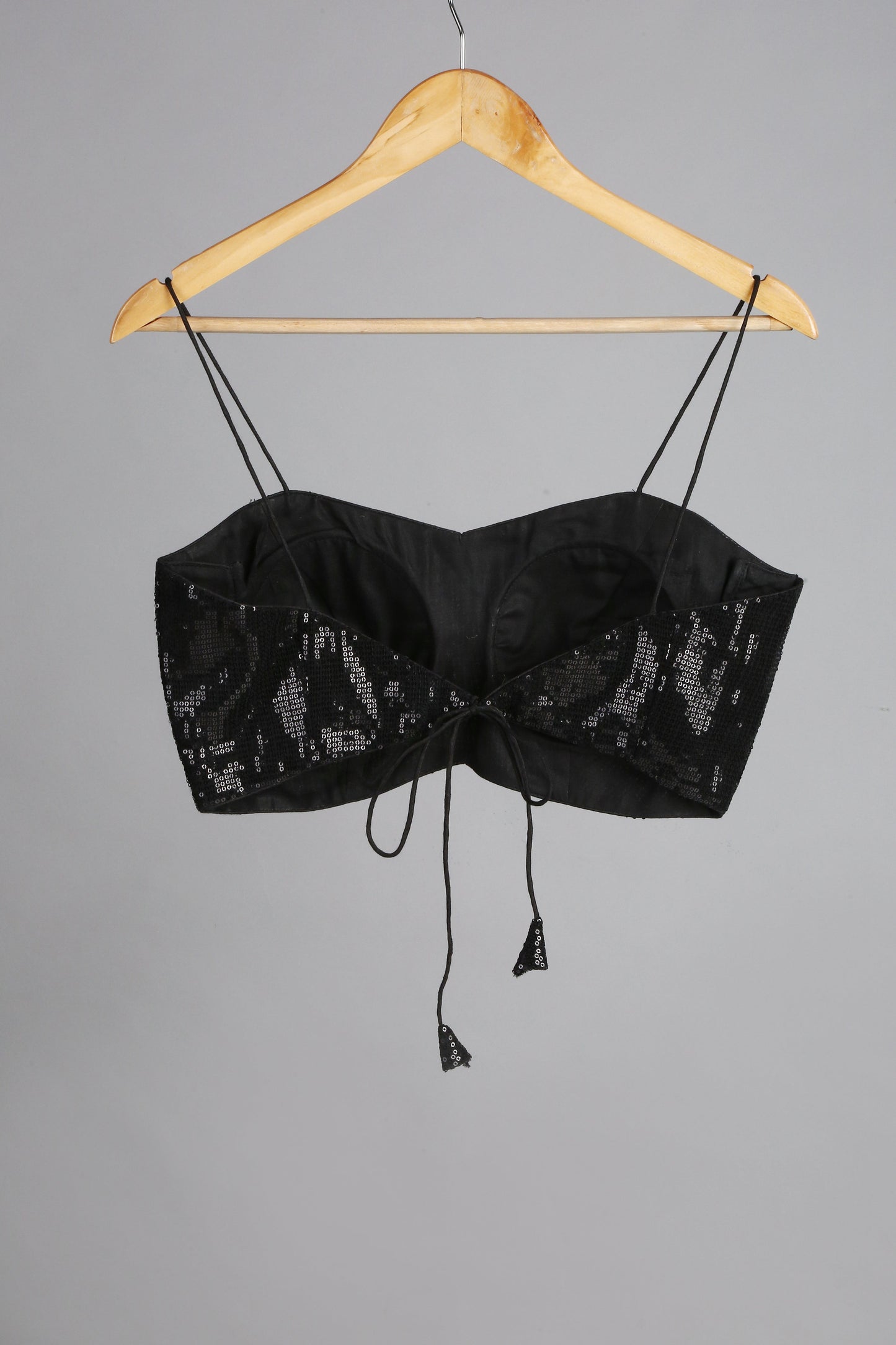 Dhiyona ST Blouse - Black Sequin Bustier