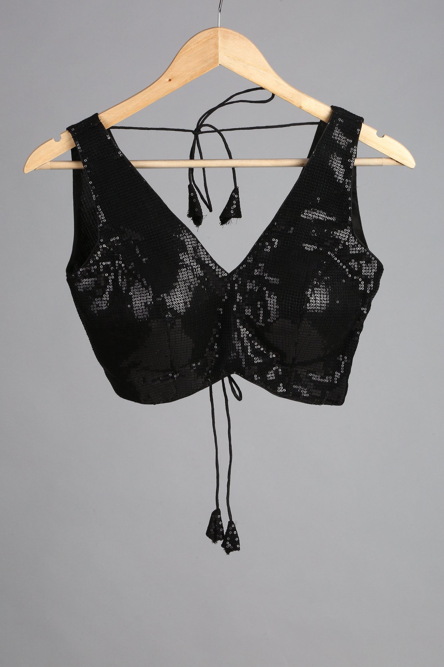 Dhiyona ST Blouse - Black Sequin Sleeveless