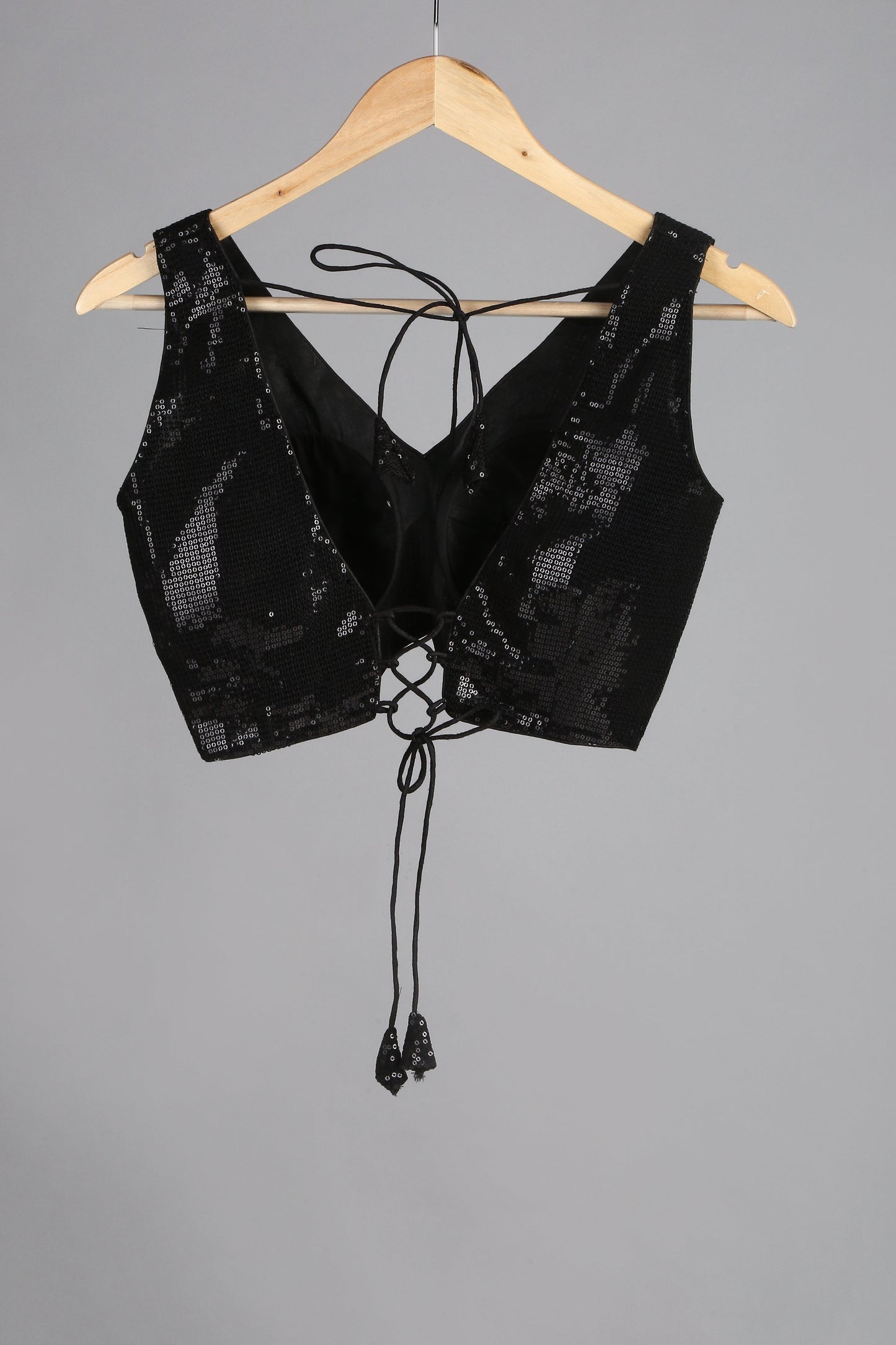 Dhiyona ST Blouse - Black Sequin Sleeveless