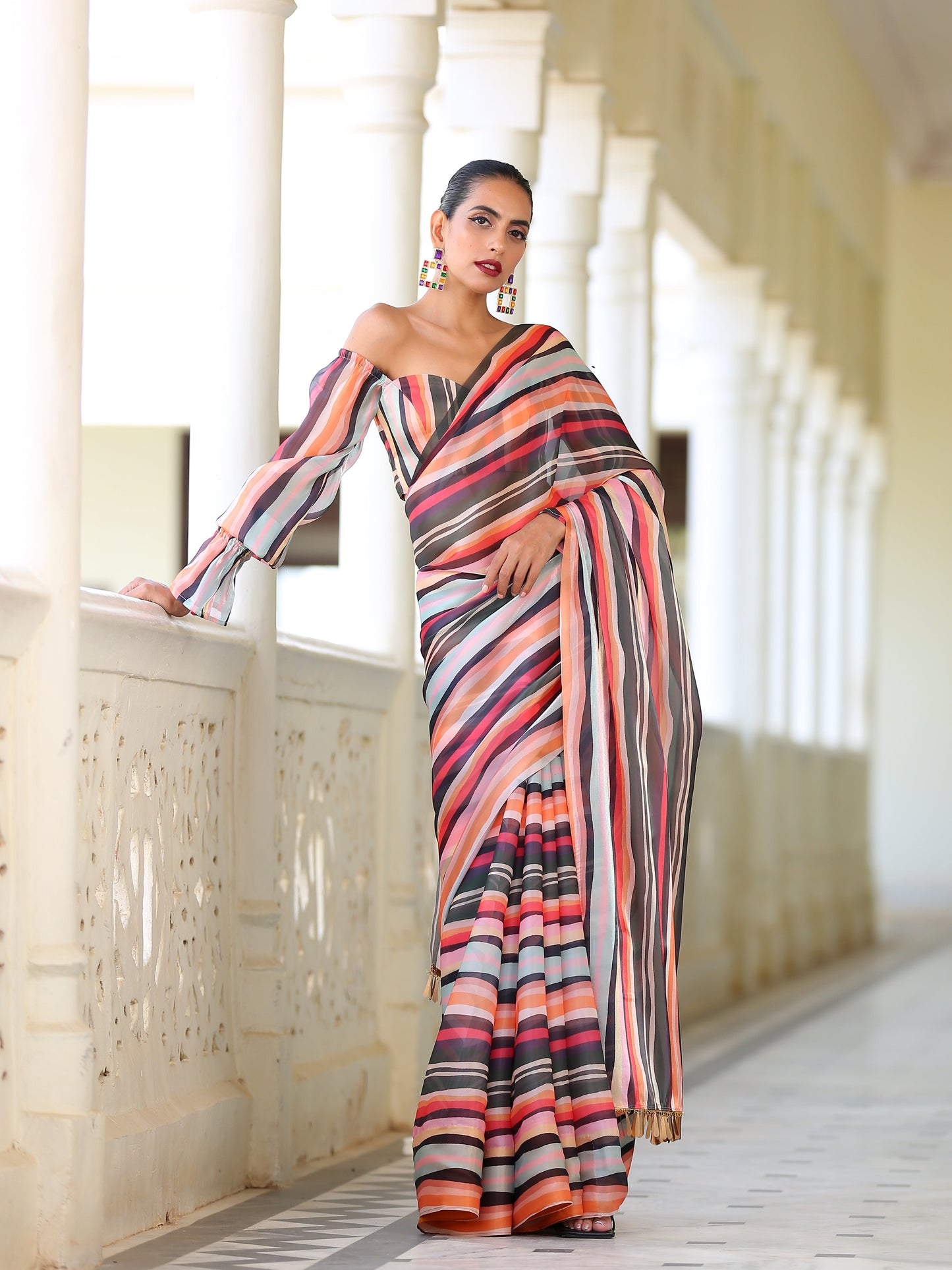 Dhiyona ST Blouse - Off Shoulder Metropolitan