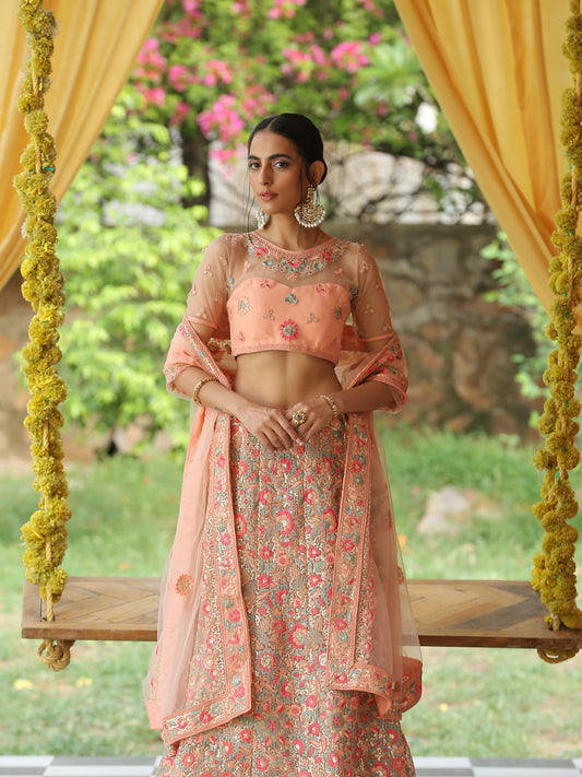 Dhiyona ST Blushing Bride Lehenga Set