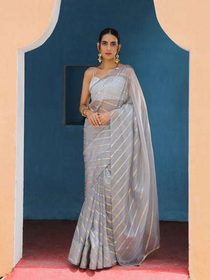 Dhiyona ST Smoke on Fire Saree