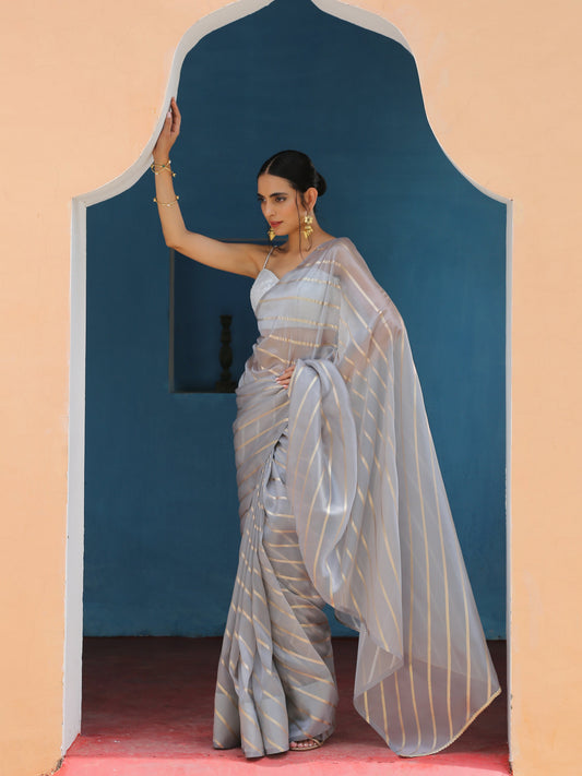 Dhiyona ST Smoke on Fire Saree