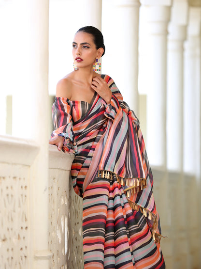 Dhiyona ST Blouse - Off Shoulder Metropolitan
