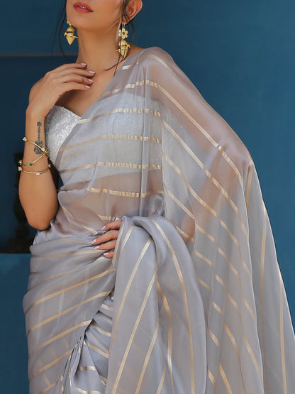 Dhiyona ST Smoke on Fire Saree