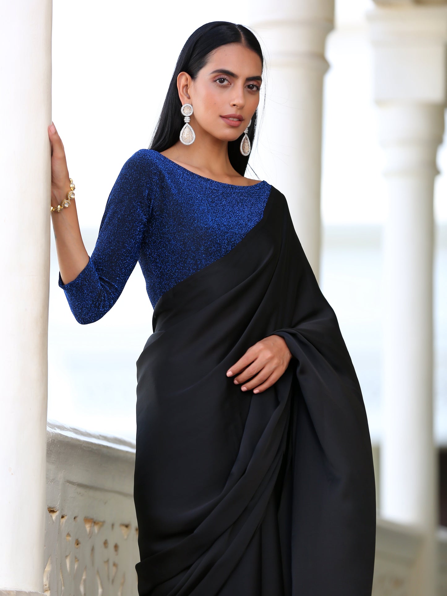 Dhiyona ST High Stretch Night Sky Comfort Blouse