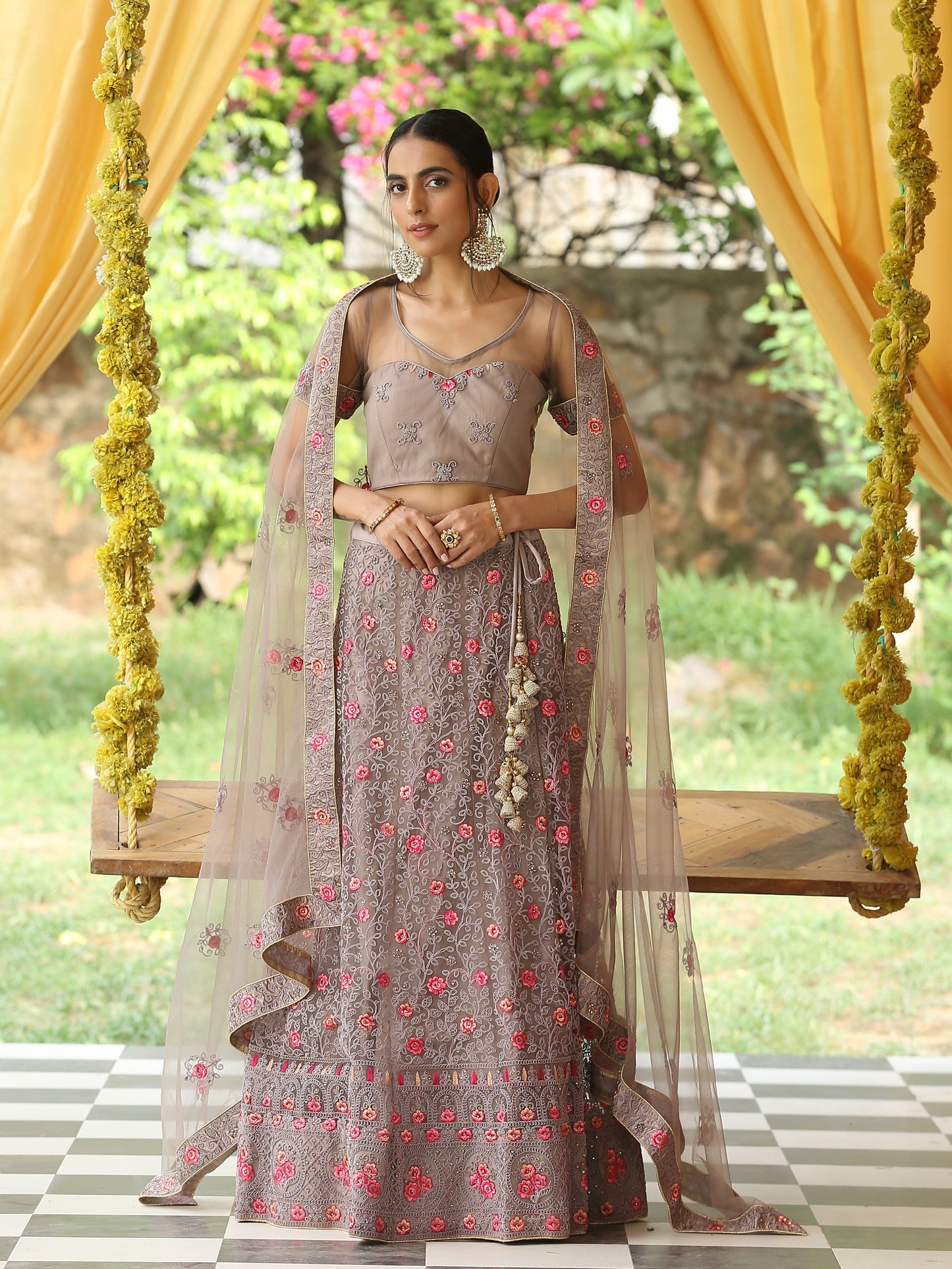 Dhiyona ST A Walk Through the Wood Lehenga Set
