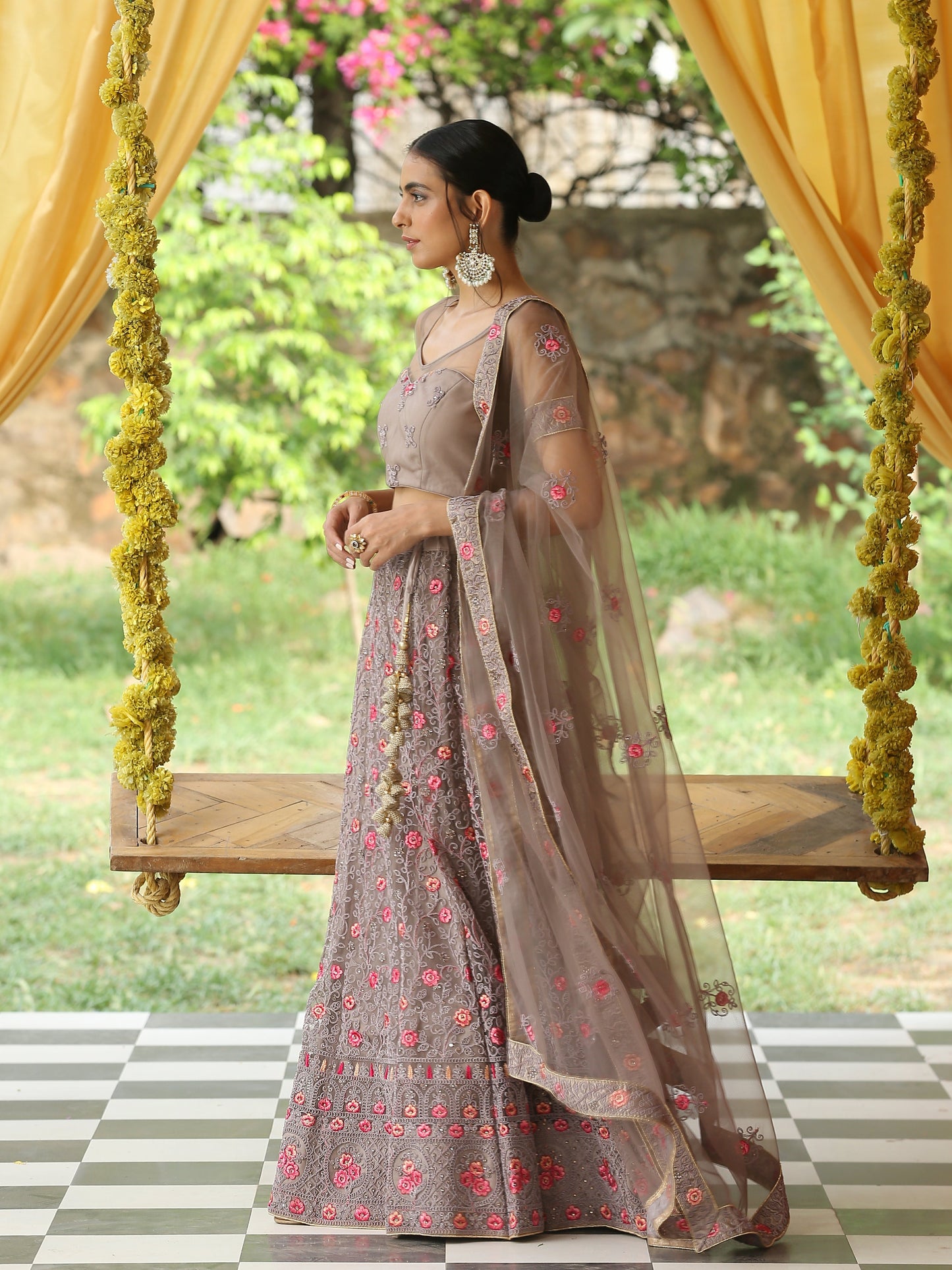Dhiyona ST A Walk Through the Wood Lehenga Set