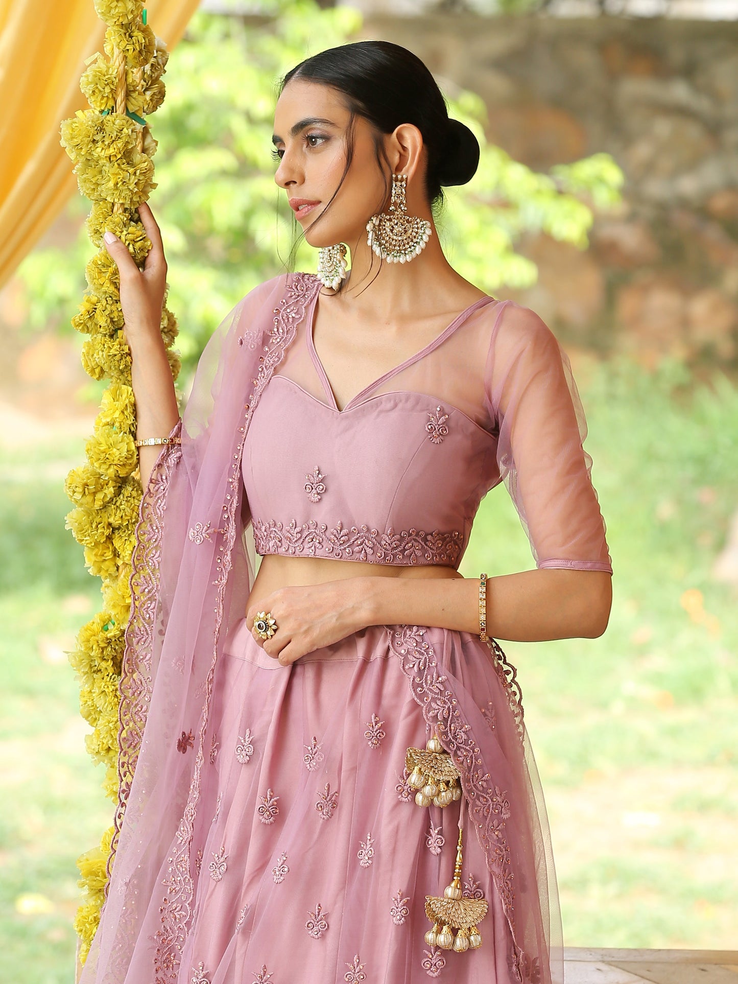 Dhiyona ST Majestic Mauve Lehenga Set