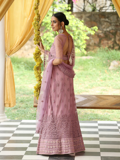 Dhiyona ST Majestic Mauve Lehenga Set