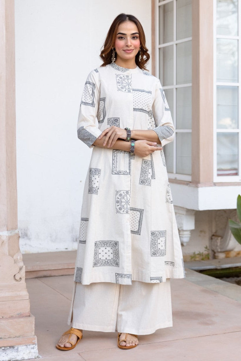 Karen angel cotton kurta pant set